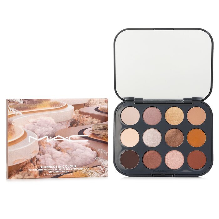 Mac Connect In Colour Eye Shadow Palette X12 - # Unfiltered Nudes 12 2g/0.07oz