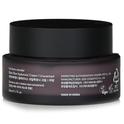 Haruharu Wonder Black Rice Hyaluronic Cream (Unscented) (Exp. Date 27 Mar 2026) 50ml/1.7oz