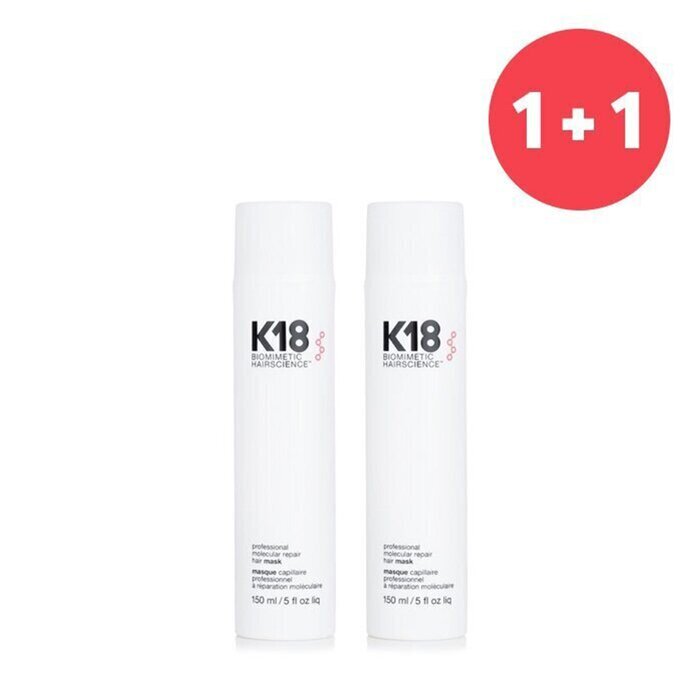 K18 【1+1 Set】Professional Molecular Repair Hair Mask 150ml/5oz x2