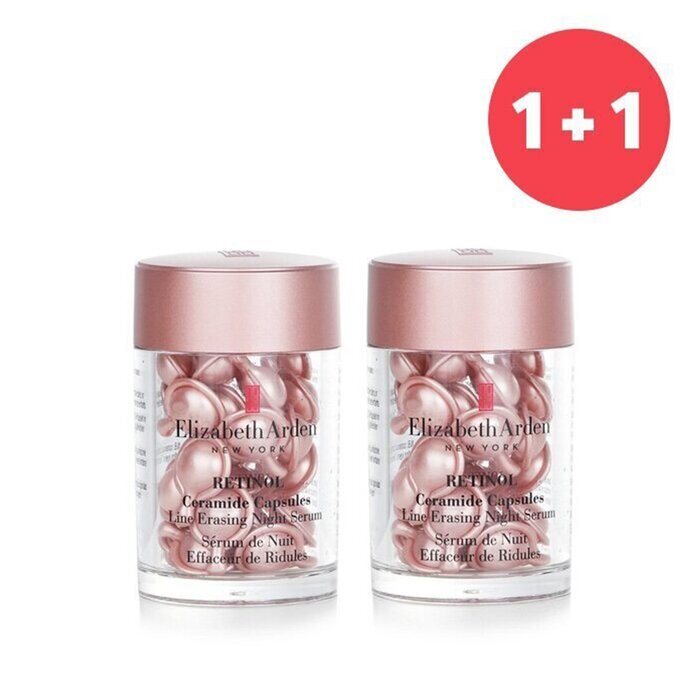 Elizabeth Arden 【1+1 Set】Ceramide Retinol Capsules - Line Erasing Night Serum 30 Caps x2