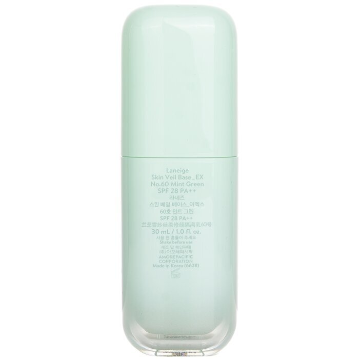 Laneige Skin Veil Base EX SPF 28  - # No. 60 Mint Green (Exp. Date 25 Apr 2026) 30ml