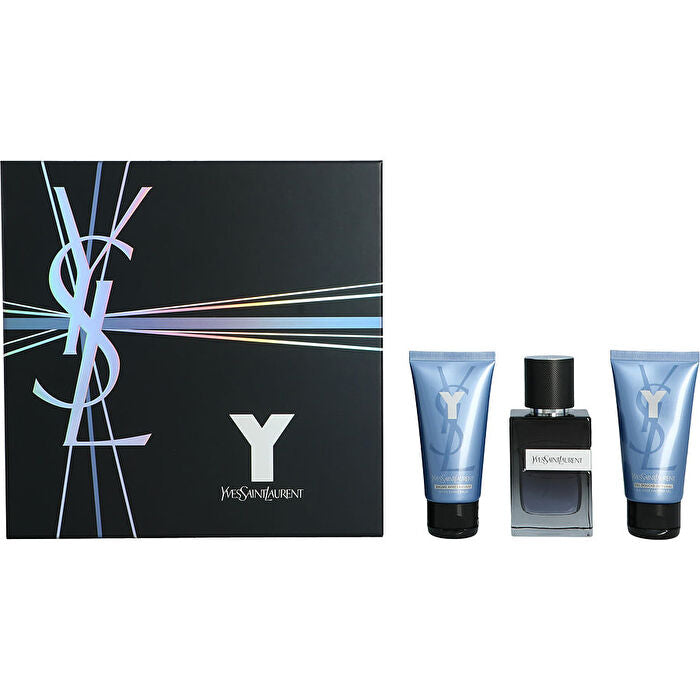 Yves Saint Laurent Y Eau De Parfum Spray 60ml/2oz & Aftershave Balm 30ml/1.6oz & All Over Shower Gel 30ml/1.6oz