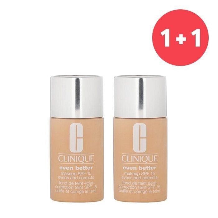 Clinique 【1+1 Set】Even Better Makeup SPF15 (Dry Combination to Combination Oily) - No. 25 Buff 30ml/1oz