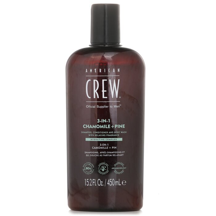 American Crew 3-in-1 Chamomile + Pine Shampoo, Conditioner And Body Wash 450ml/15.2oz