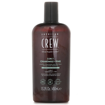 American Crew 3-in-1 Chamomile + Pine Shampoo, Conditioner And Body Wash 450ml/15.2oz