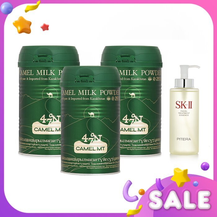 SK II Camel MT Camel Milk Powder x3 + SKII Facial Treatment Essence 4pcs