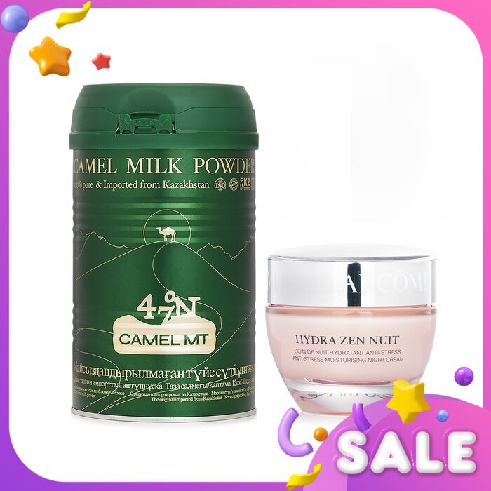 Camel MT Camel Milk Powder + Lancome Hydra Zen Nuit Night Cream 2pcs