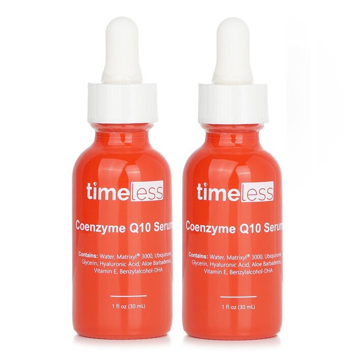 Timeless Skin Care 【1+1 Set】Coenzyme Q10 Serum + Matrixyl 3000 + Hyaluronic Acid 30ml/1oz x2