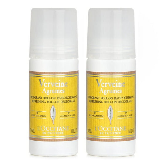 L'Occitane 【1+1 Set】Citrus Verbena Refreshing Roll-On Deodorant 50ml/1.6oz x2