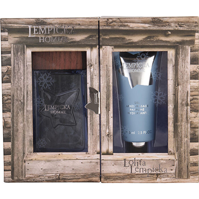 Lolita Lempicka Green Lover Eau De Toilette Spray 90ml/3.4oz & Aftershave Gel 60ml/2.5oz & Toiletry Bag