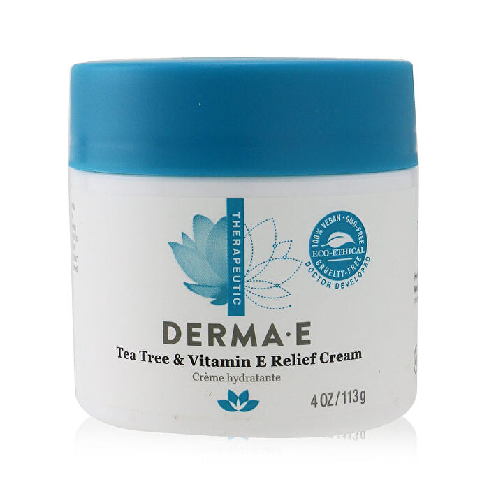 Derma E Therapeutic Tea Tree & Vitamin E Relief Cream 113g/4oz