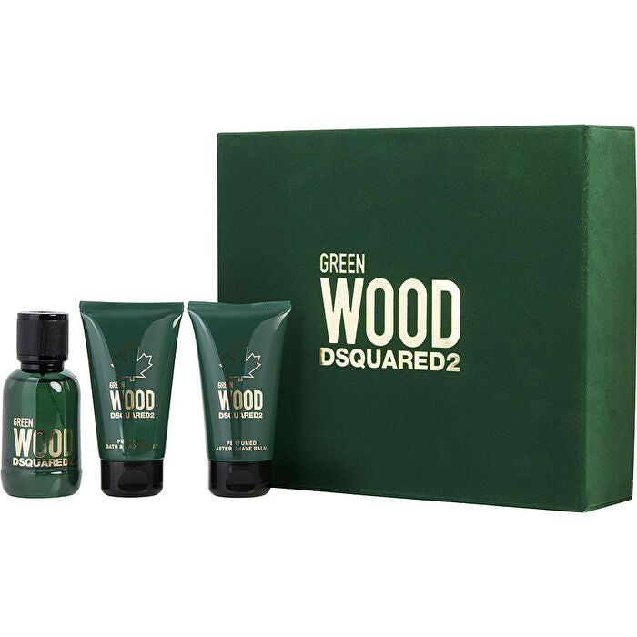 Dsquared2 Wood Green Eau De Toilette Spray & Aftershave Balm & Shower Gel 50ml/1.7oz