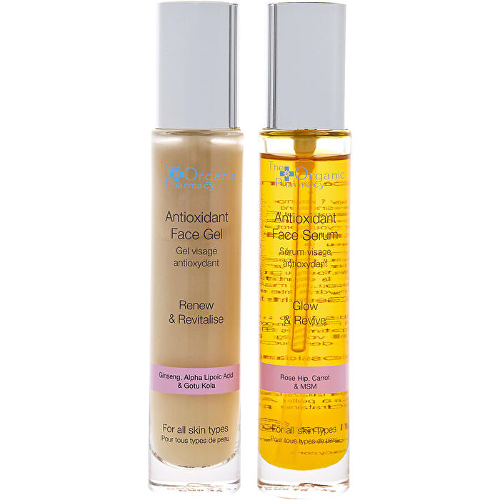 The Organic Pharmacy Antioxidant Duo Set: Antioxidant Face Gel & Antioxidant Face Serum 2x 35ml/1.18oz