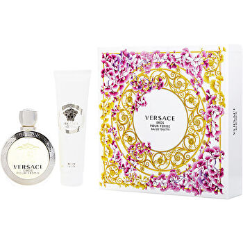 Versace Eros Pour Femme Eau De Toilette Spray 90ml/3.4oz & Body Lotion 150ml/5oz