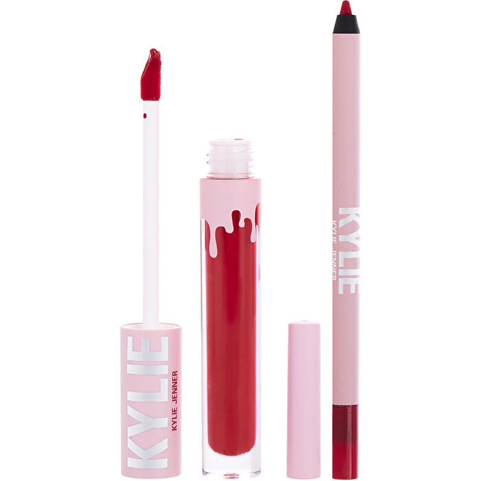 Kylie Jenner Kylie By Kylie Jenner Velvet Lip Kit: Velvet Liquid Lipstick 3ml/0.1oz & Lip Liner 1.1g/0.03oz - # 405 Red Velvet 2pcs