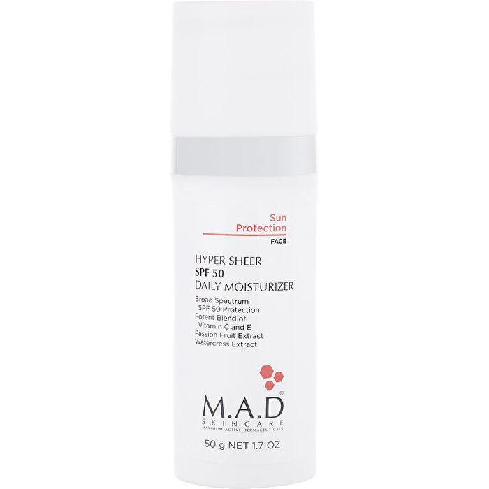 M.a.d. Skincare Hyper Sheer Spf 50 Daily Moisturizer 50g/1.7oz