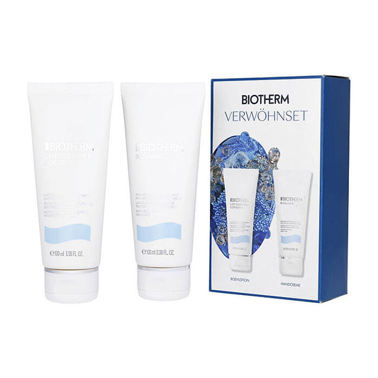 Biotherm Lait Set: Moisturizing Body Lotion 100ml/3.4oz & Biomains Age Delaying Hand & Nail Treatmen 100ml/3.4oz 2pcs