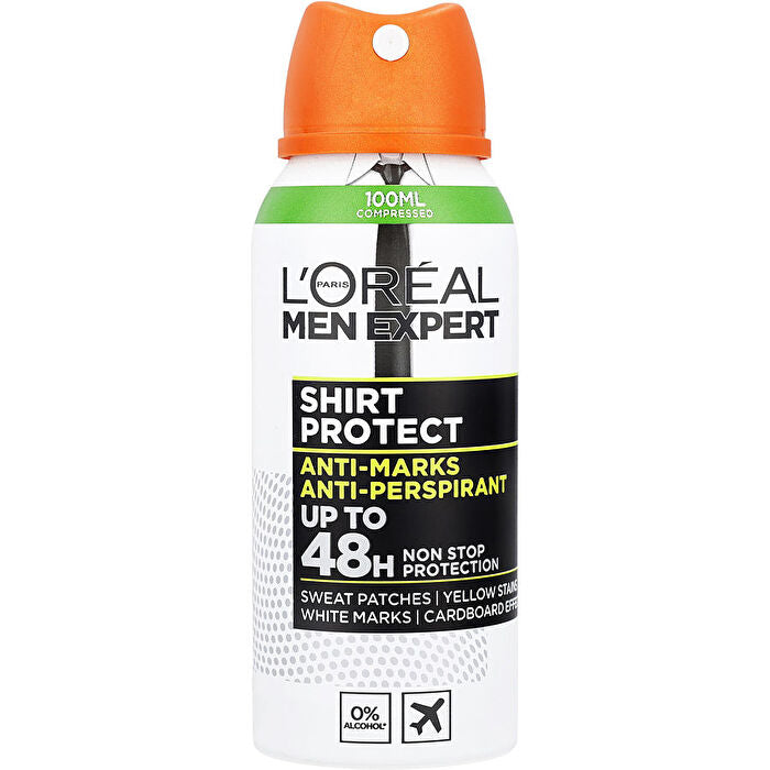 L'oreal Men's Expert Shirt Protect Compressed Anti-perspirant Spray 100ml/3.4oz