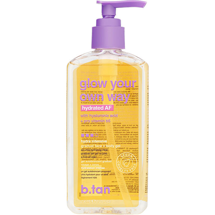 B.tan Face & Body Gel - Glow Your Own Way Hydrated Af 236ml/8oz