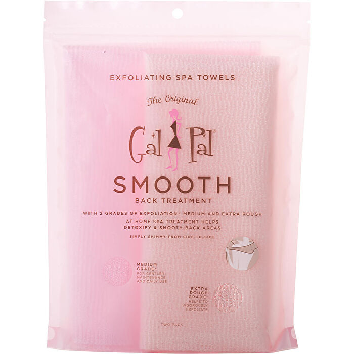 Spa Accessories Gal Pal Smooth Back Treatment - Pink / Soft Cream 2pk