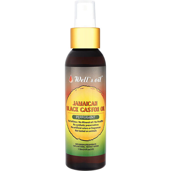 Well's Oil Jamaican Black Castor Oil Spray - Peppermint 120ml/4oz
