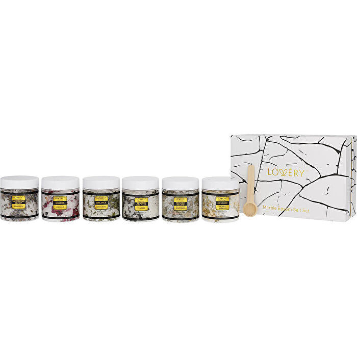 Lovery Variety Luxe Epsom Bath Salts Set: 8 Spa Salts With Essential Oils And All Are 120ml/4.2oz