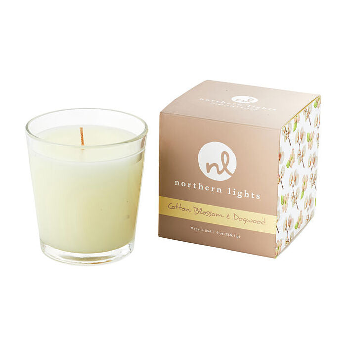Northern Lights Cotton Blossom & Dogwood White Candle 266ml/9oz