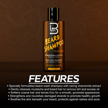 L3vel3 Beard Shampoo 150ml/5oz
