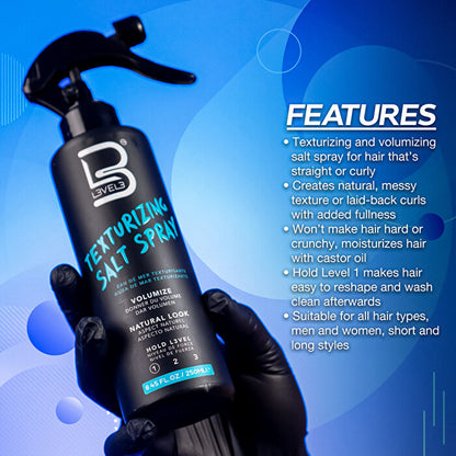 L3vel3 Texturizing Salt Spray 240ml/8.45oz