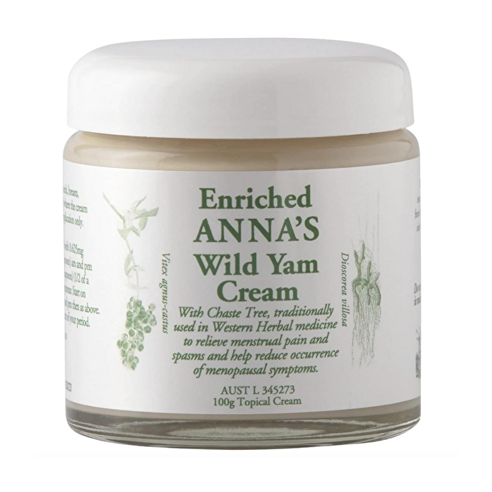 Anna's Wild Yam Cream Menstrual & Menopausal Symptoms 100g
