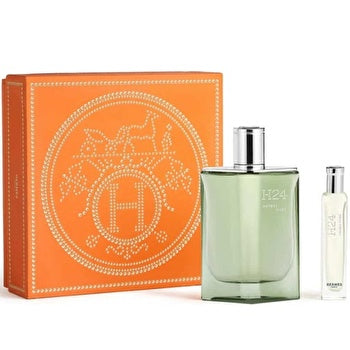 Hermes H24 Herbes Vives Eau De Parfum Spray Refillable 90ml/3.4oz & Eau De Parfum Spray 0.5oz